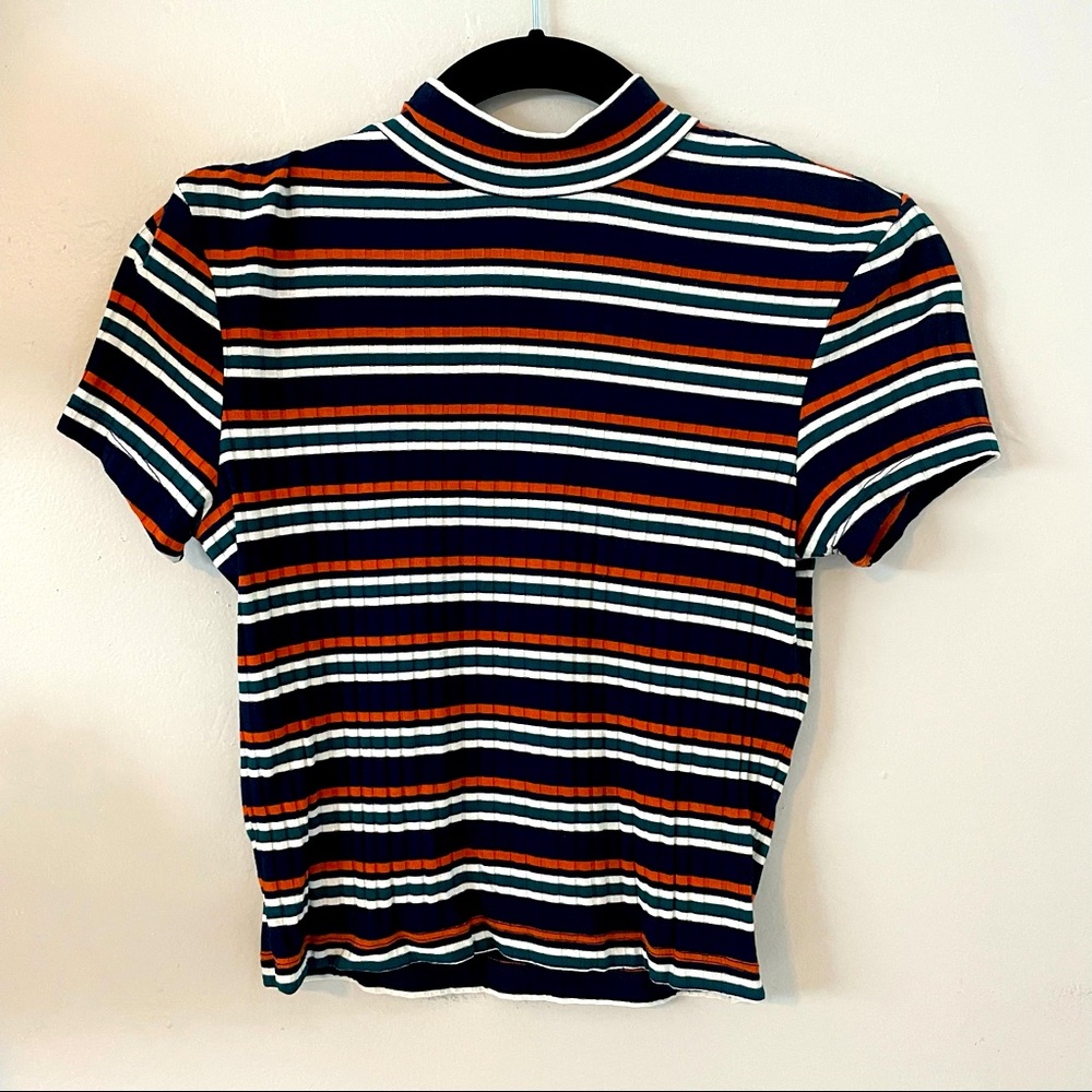 Sky and Sparrow retro vibe striped short sleeve